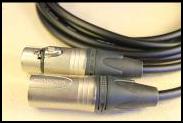 Microphone / Balanced Cable
CANARE Star Quad Cable with One Male XLR, One Female XLR Neutrik X series.
These cables have been proven to last for years in the toughest conditions on stage and sound as good as you can get for studio.
Balanced Audio
