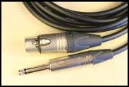 JACKFemale XLR
UNBALANCED OUTIE
CANARE Star Quad Cable with One Tip Sleeve 1/4 inch, One Female XLR Neutrik X series.
Commonly used to link balanced and unbalanced devices.
Un-Balanced Audio
