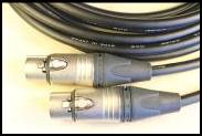 SPEAKER Female XLRFemale XLR 6.4mm
CANARE  STAR QUAD SPEAKER CABLE 6.4mm, with Neutrik X series Female XLR connectors. Good for up to 1200 watts per each line. High Quality Speaker interconnects!

